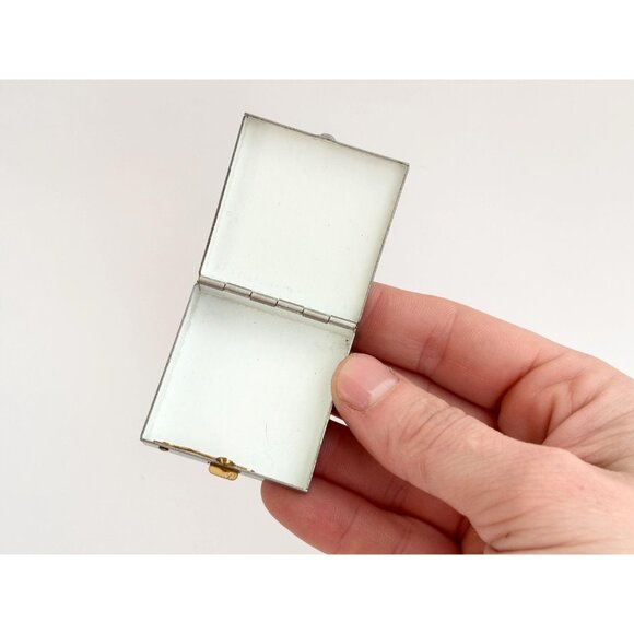 80's Style Multicolor Vintage Retro Silver T Trinket | Jewelry | Ring | Pill box - Picture 7 of 12